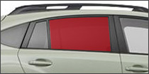 passenger side back glass